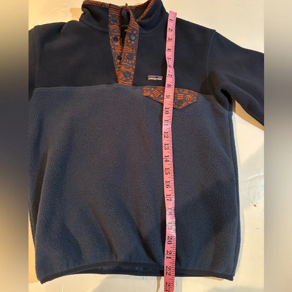 PATAGONIA Fleece Quarter Snap Girls SYNCHILLA JACKET M 10